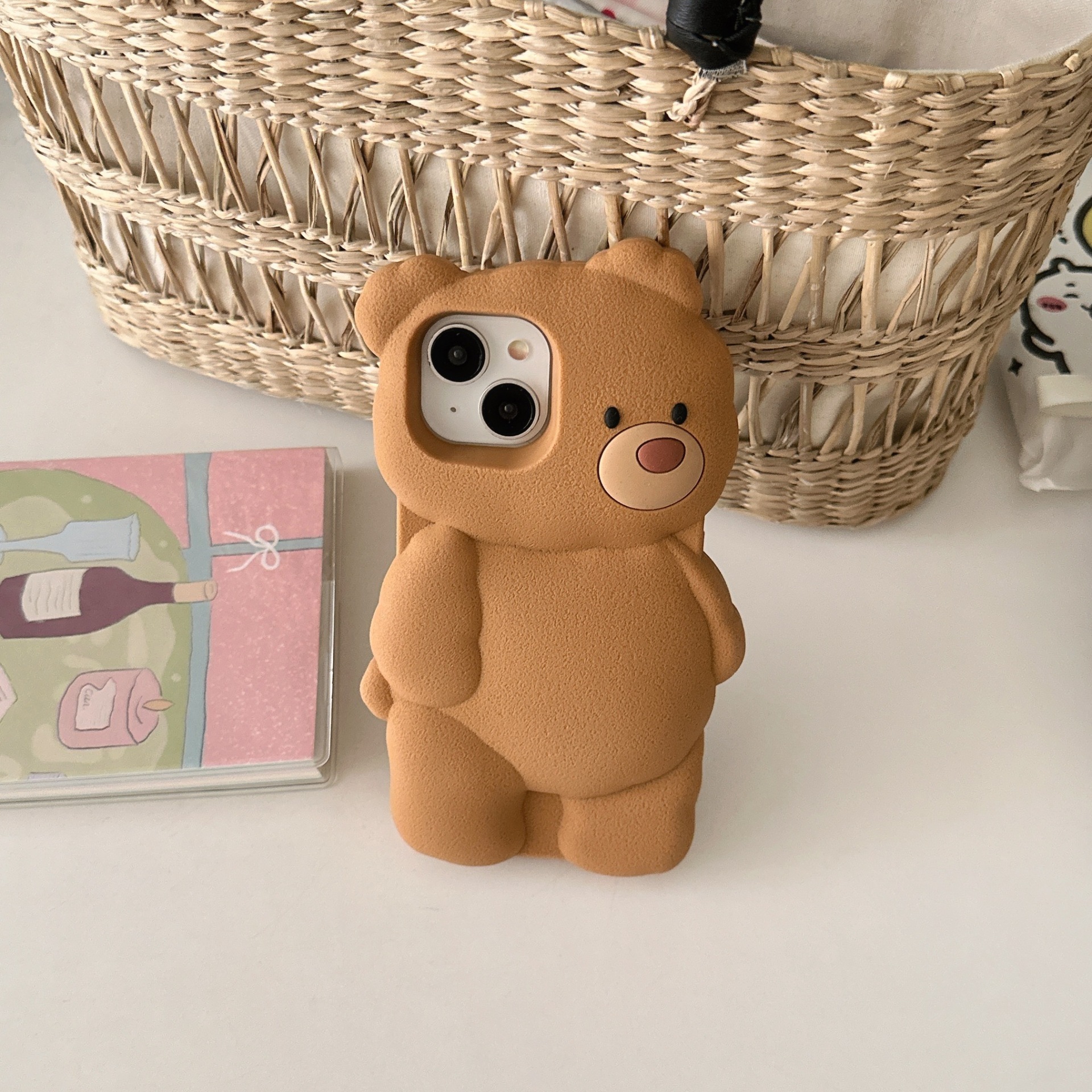Fun And Funny Cartoon Brown Bear Phone Case