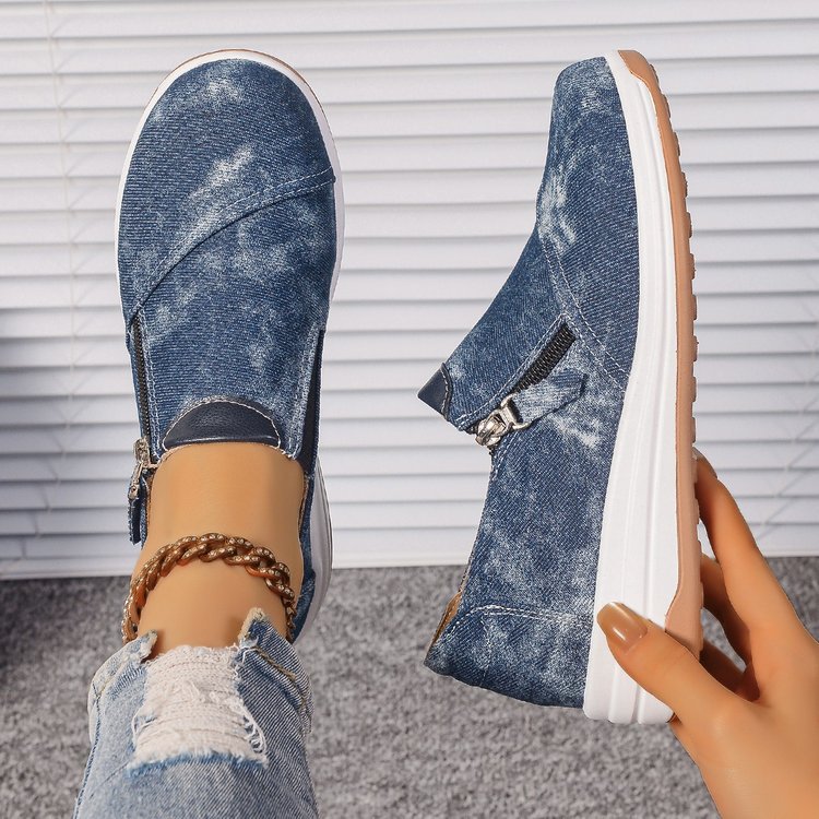 Plus Size Women's Shoes Round Toe Flat Bottom Slip-on Casual Shoes