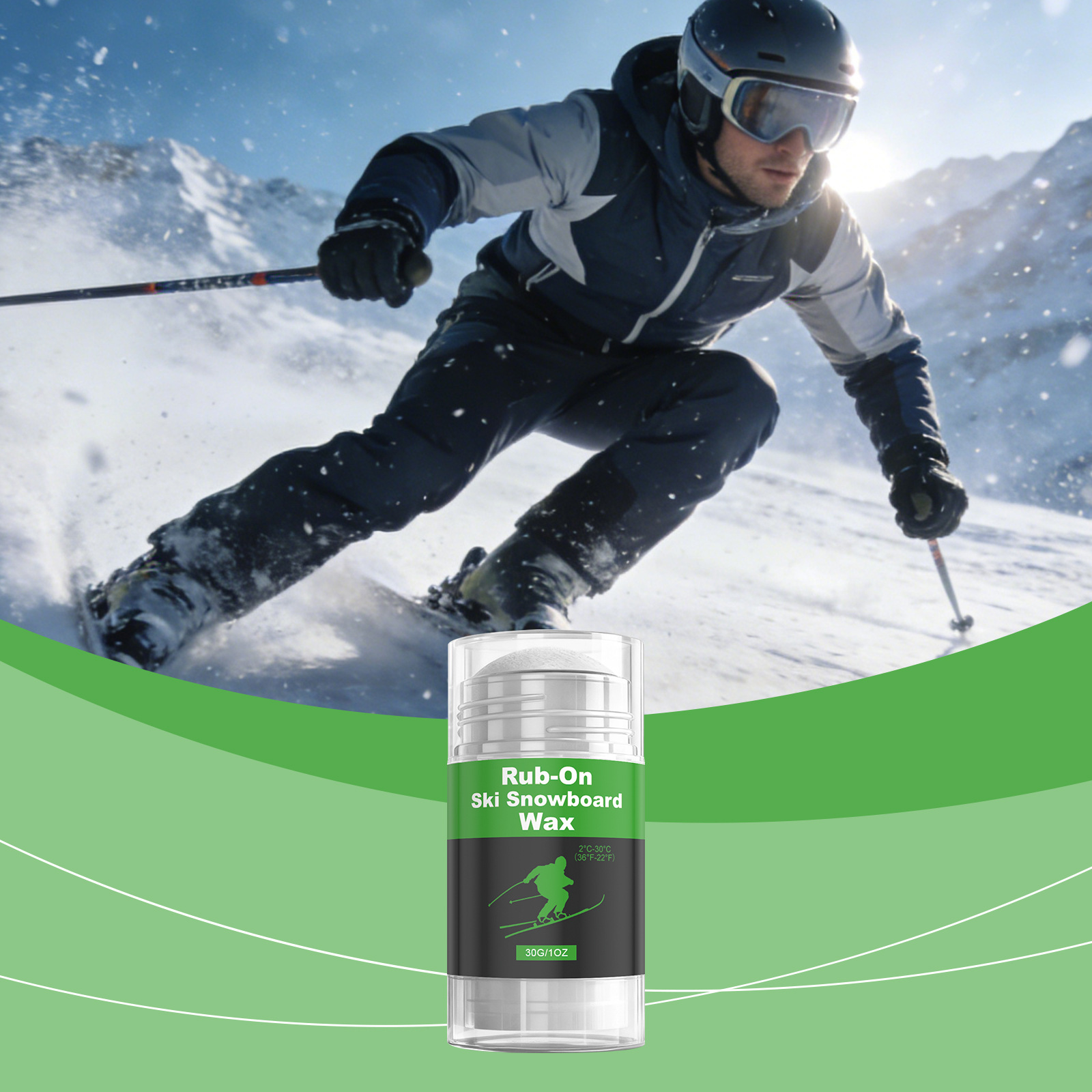 Application-style Ski Wax