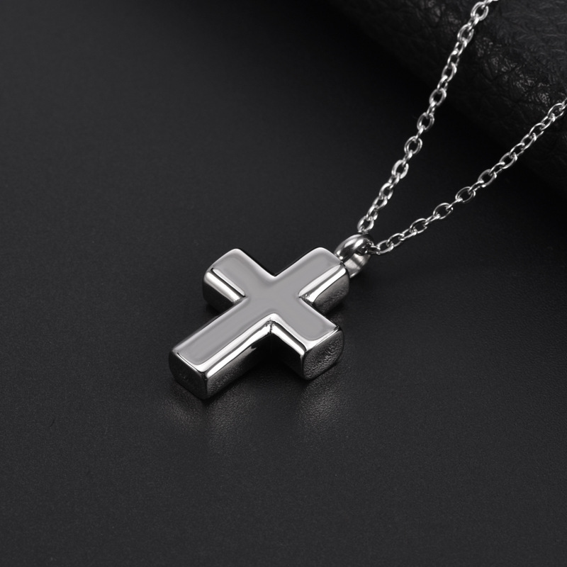Vintage Cross Pendant Men's And Women's Stainless Steel Hip Hop Trend Necklace