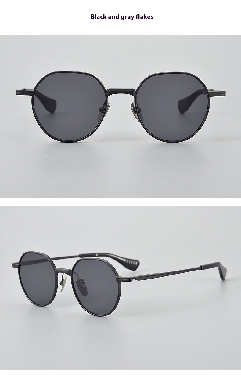 Ultra Light Pure Titanium Vintage Round Frame Spectacle - Image 17