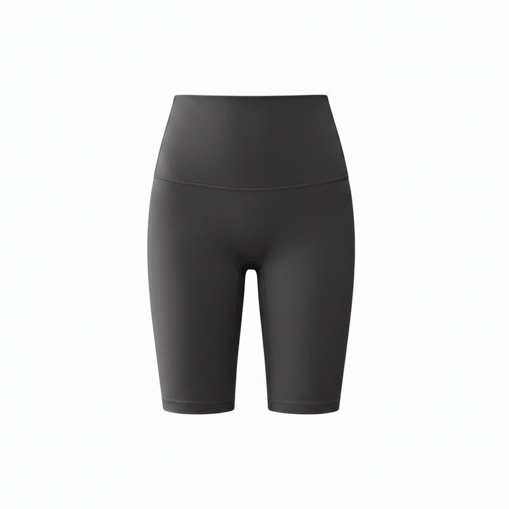 Five-point Yoga Pants Summer Thin Style High-waisted Butt-lifting Gun Gray S