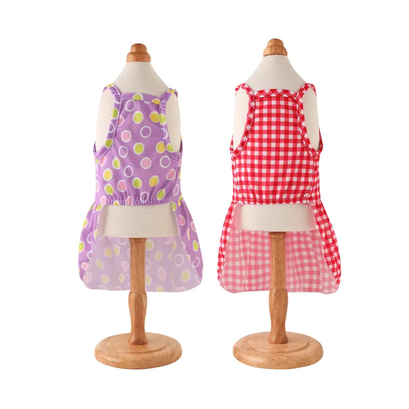 Thin PET Skirt Cat Sling Polka Dot Skirt Dog Clothes