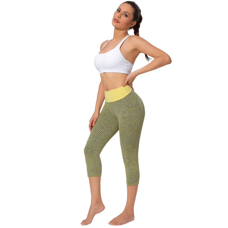 Title 34, Beautiful Peach Buttocks Skinny Cropped Yoga Pa...