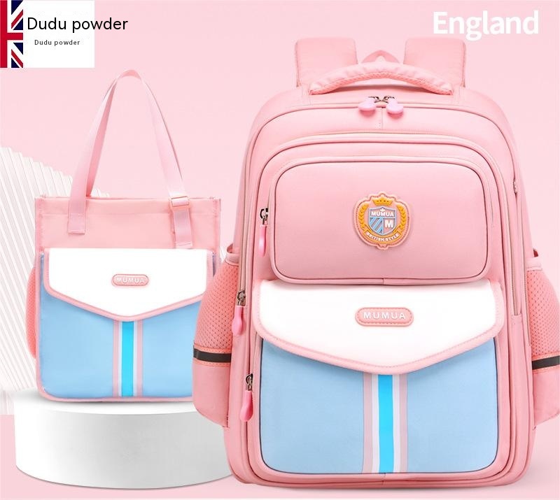 Primary School Student Waterproof Spine Protection Waist Support Large Capacity Backpack Oxford Cloth For Boys And Girls - Image 25