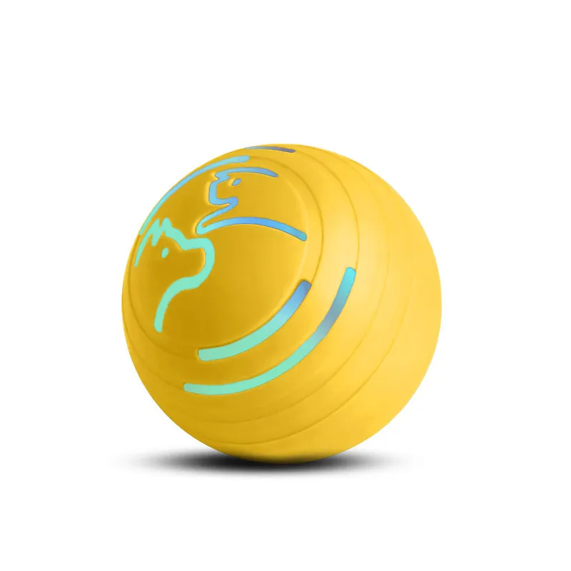 Intelligent Electric Vibration Ball Dogs And Cats Toy Can't Bite The Ball - Yellow