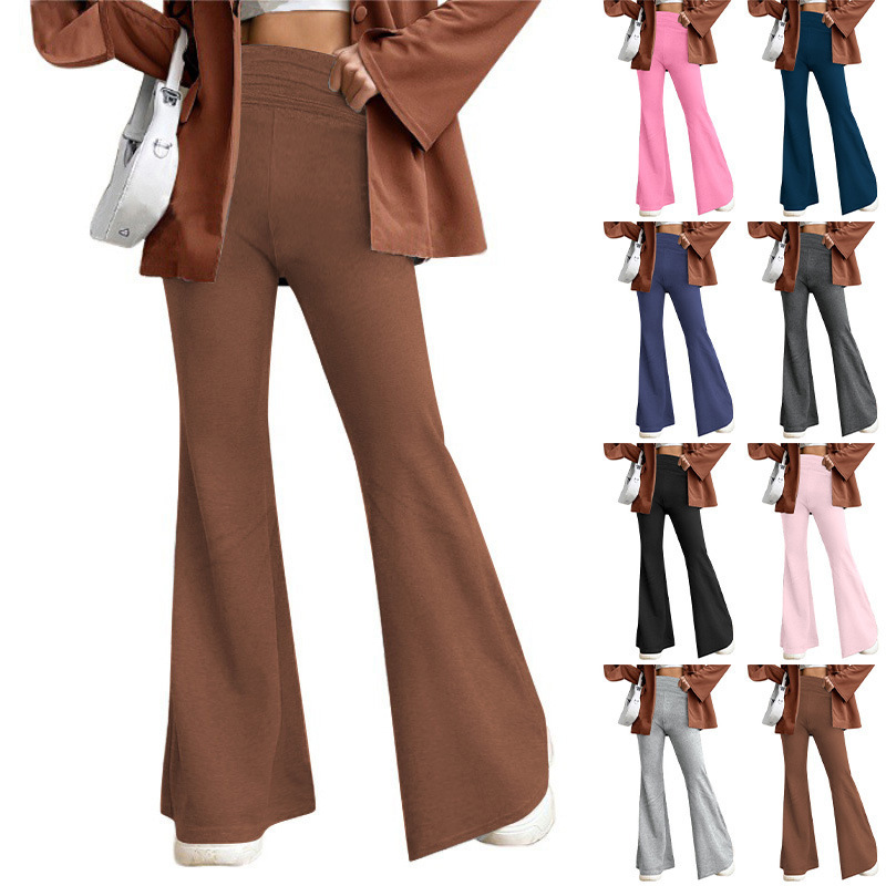 Fashion Casual Autumn And Winter Slimming Comfortable Bell-bottom Pants