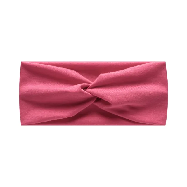 Women's Elastic Headband Soft Twist Knot Hair Band Rose Red - Shop at LoveMi