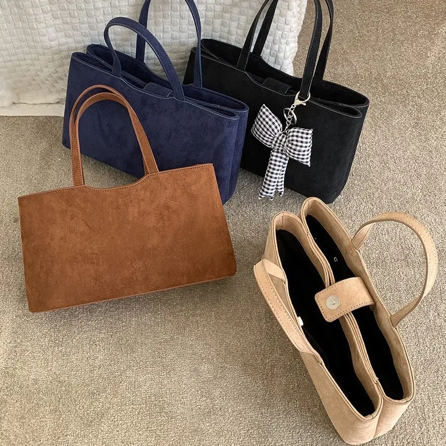 Elegant High-end Large-capacity Suede Bag For Womens Everyday Commutes