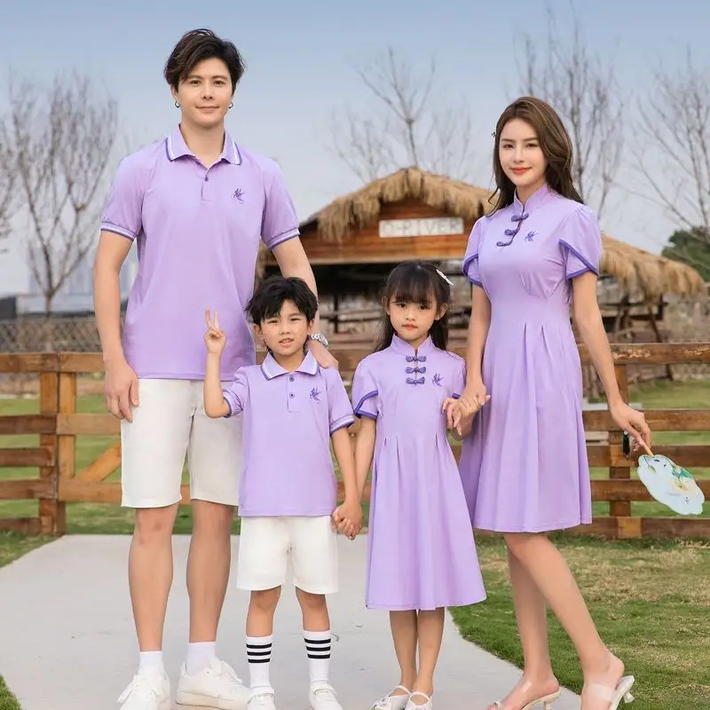 Hanfu Parent-child Clothing Chinese Style Short Sleeve
