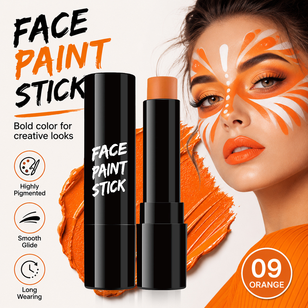 Multi-purpose Face Paint Stick, Long-lasting Color, Waterproof