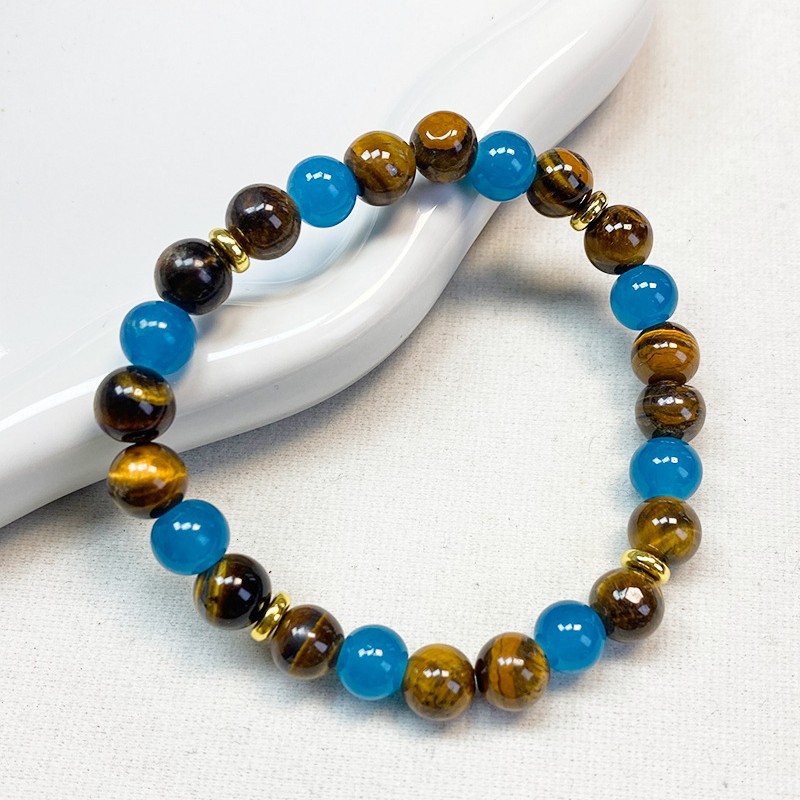 Natural Stone Bead Bracelet For Protection And Relief