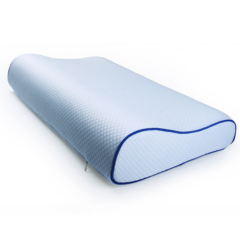 Wavy Neck-support Memory Foam Pillow That Slowly Returns To Shape And Doesnt Collapse