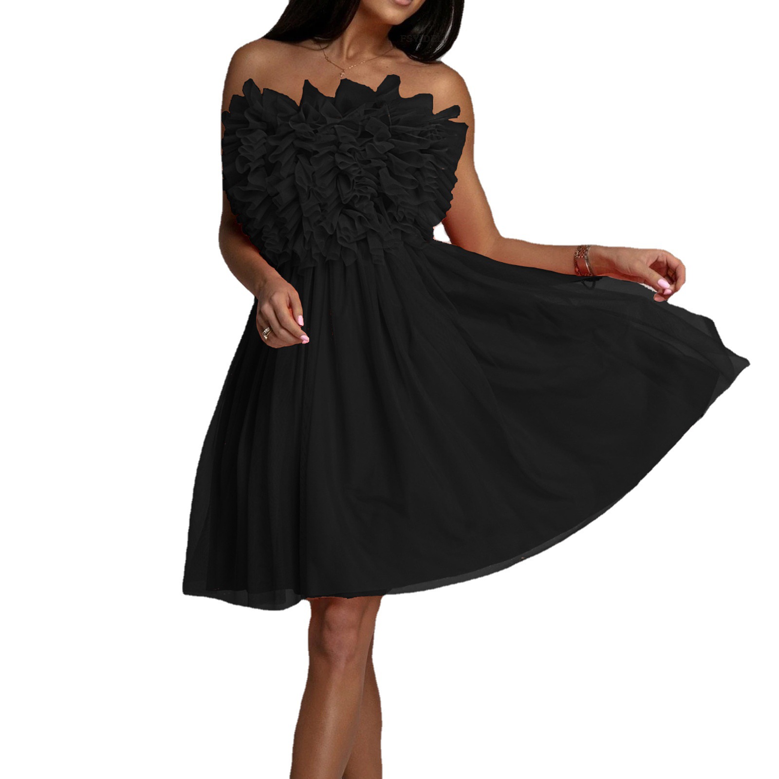 Women's Clothing Backless Tube Top Dress