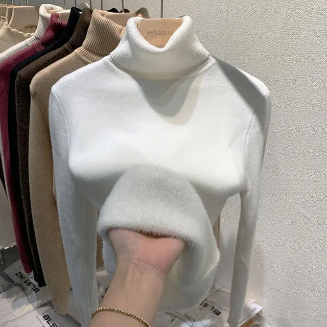 Womens Thick Winter Base Topinner Layer Shirt White - Shop at LoveMi