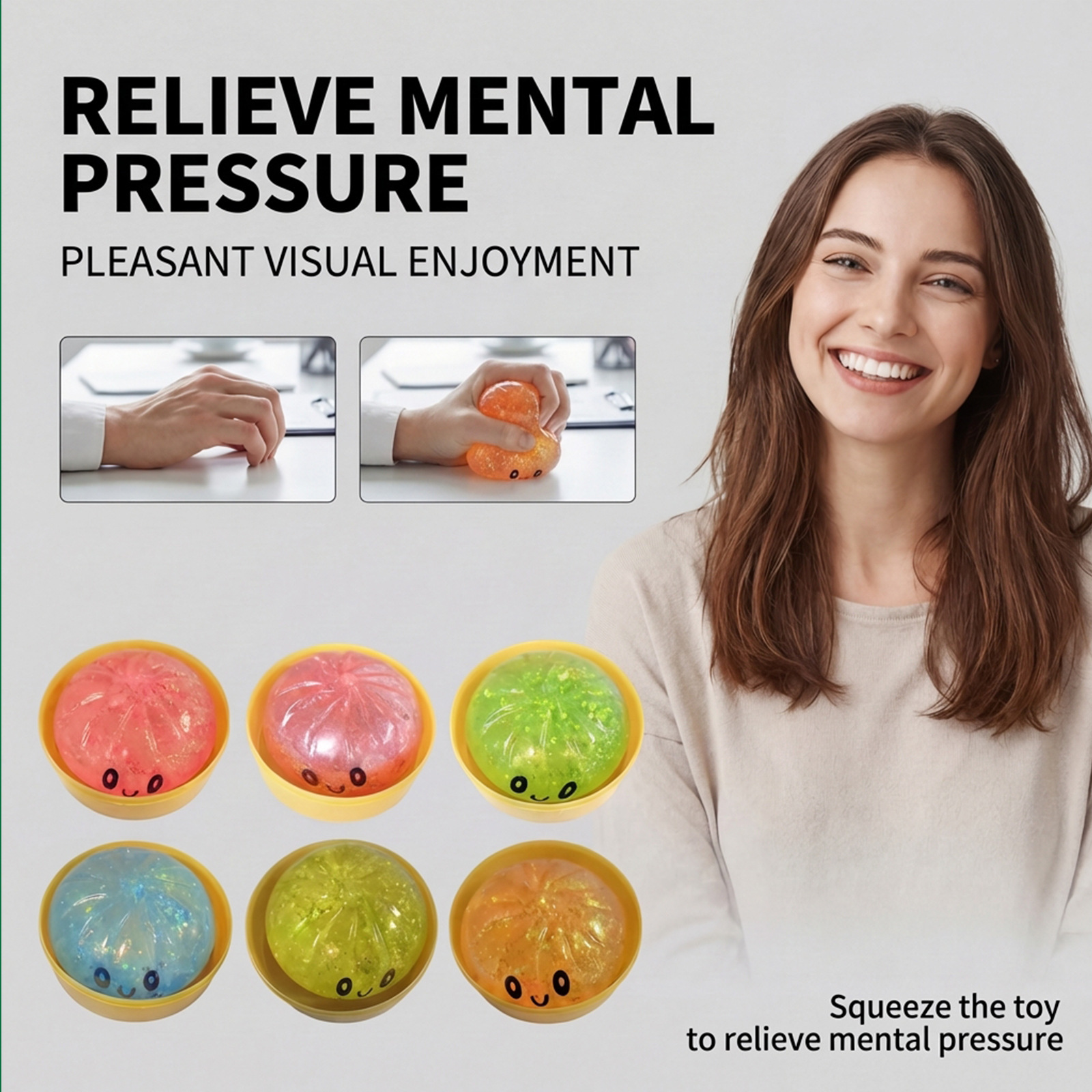 Glittery Emoji-faced Steamed Bun