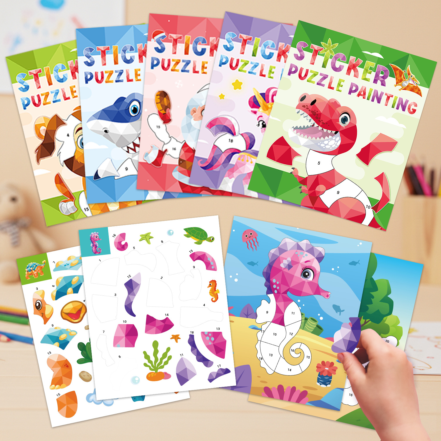 Creative Children's Puzzle Learning 3D Puzzle Stickers