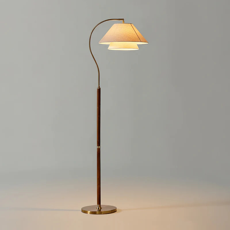 Lampadaire pour salon et chambre à coucher, lumière ambiante plissée – Image 3