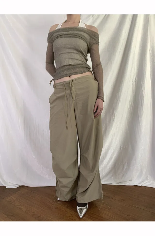 Women's Loose And Comfortable Fashionable Cargo Pants Khaki - Shop at LoveMi