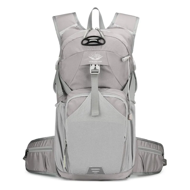 Outdoor Bicycle Backpack Multifunctional Waterproof - Gray