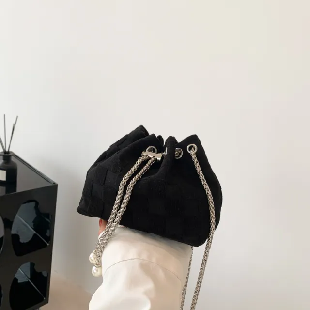 Summer Leopard Print Women's Fashion Woven Crossbody Chain Shoulder Bag Black - Shop at LoveMi