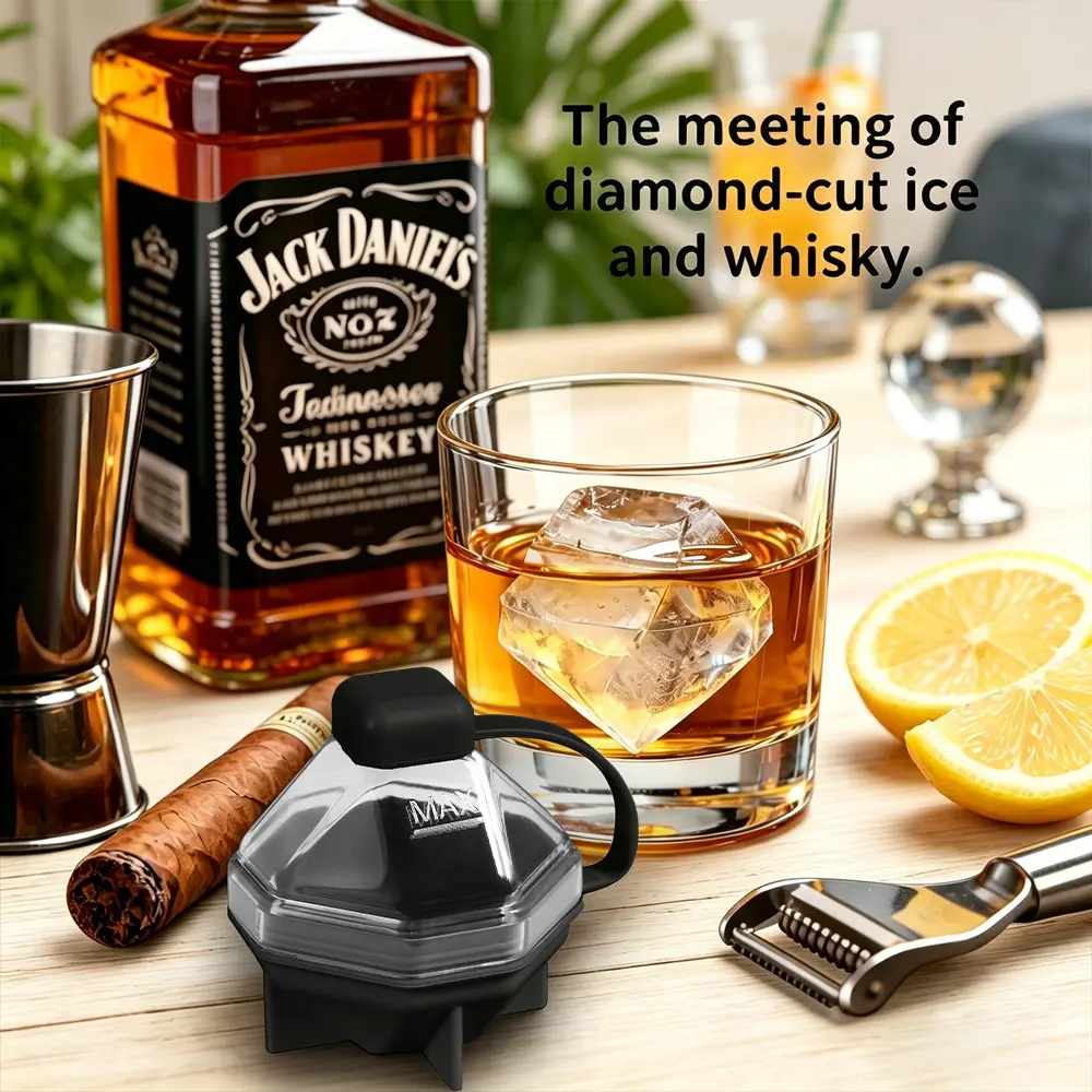 Diamond-shaped Independent Ice Cube Tray Quick-freeze Mold