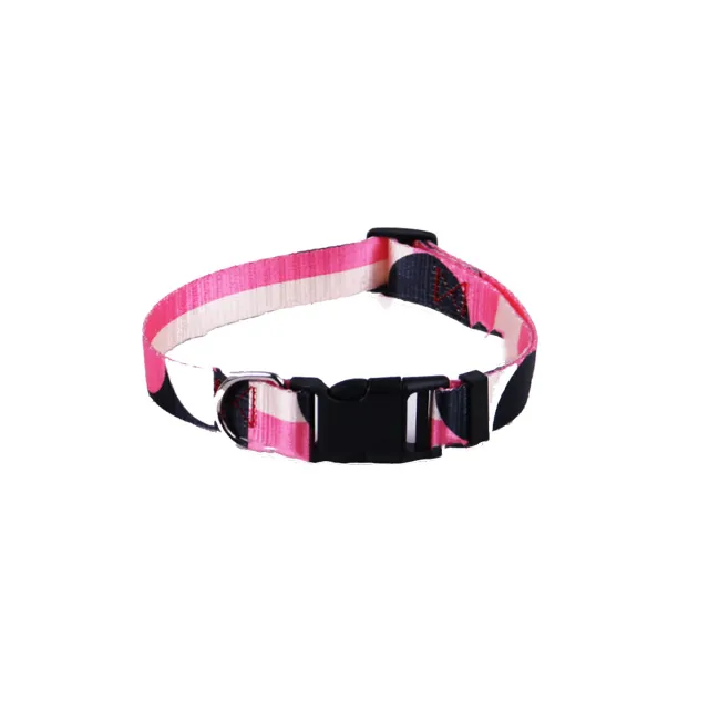 Hand Holding Rope Outing Dog Leash Dog Collar Three piece Set Pink And White Single Collar - Shop at LoveMi