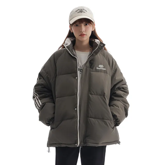Loose Thick Couple Bread Suit Slim fitting Cotton padded Jacket Army Green - Shop at LoveMi
