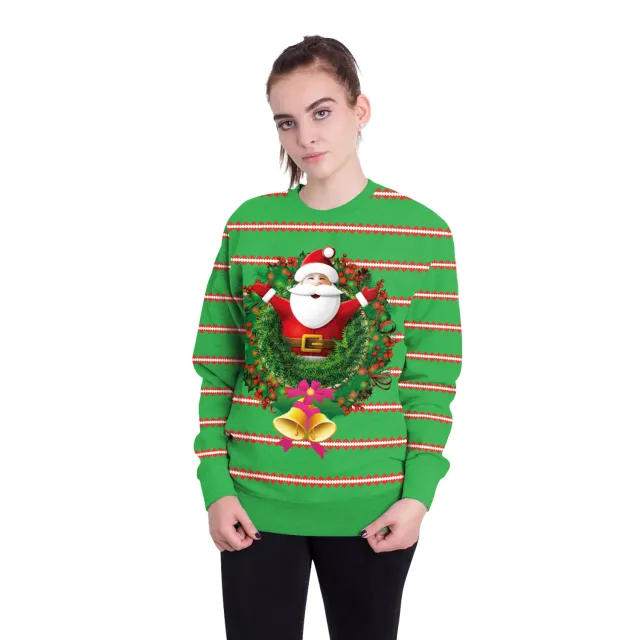 Women's Christmas 3D Digital Printed Pullover Sweatshirt Swys045 Xl - Shop at LoveMi