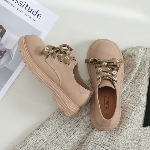 Autumn New Rain Boots Thick Bottom Pump Women's Round Head Khaki - Shop at LoveMi