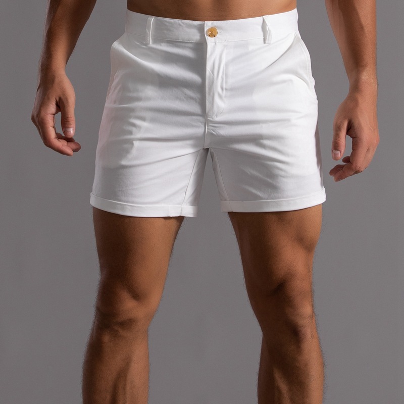 White 311 Solid Color Shorts