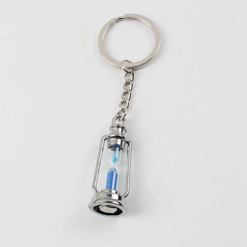 Title 2, Revolving Scenic Lantern Hourglass Keychain Simple