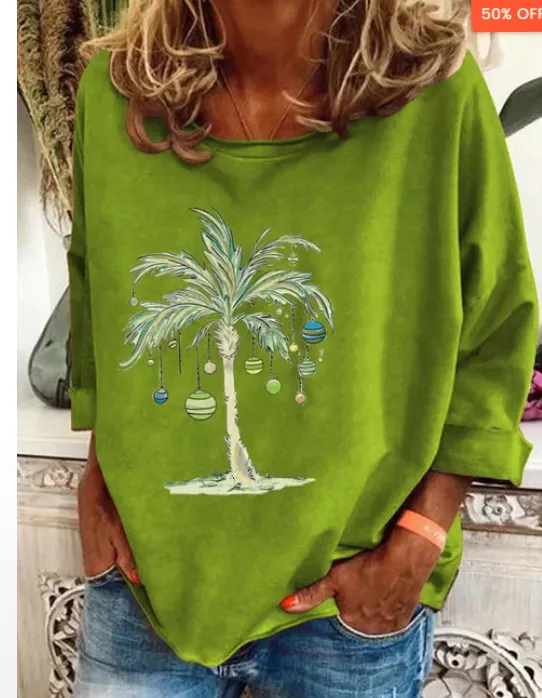 Women's Loose fitting Thin Long Sleeve T shirt Grass Green - Shop at LoveMi