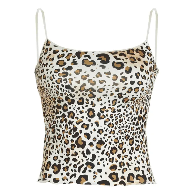 European And American Style Leopard Print Basic Sling Brown - Shop at LoveMi