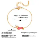 Stainless Steel Oil-Dripping Puppy Bracelet Womens High-End Necklace Light Luxury view 3