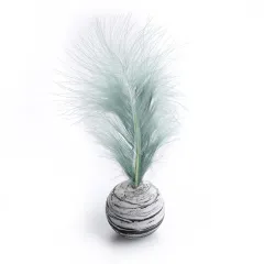 Cat-related Products Feather EVA Material Lightweight Foam Ball Throwing Toy - Black - View 1
