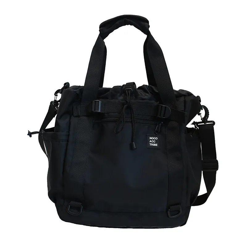 Men And Women Leisure Cargo Handbag - Black