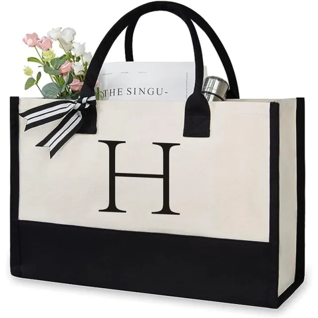 Women's Letter Canvas Tote Bag H 40X15X30 - Shop at LoveMi