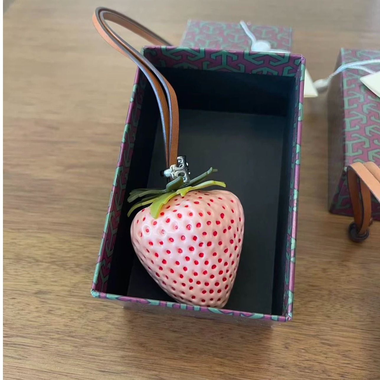 Niche-design Strawberry Pendant Keychain Bag Charm