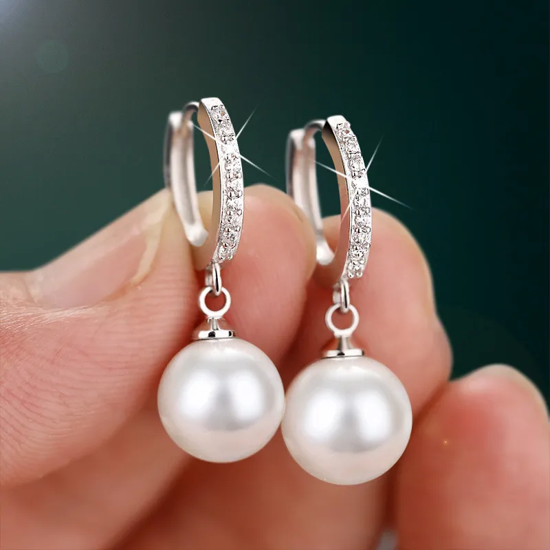 Sterling Silver S925 Freshwater Pearl Earrings