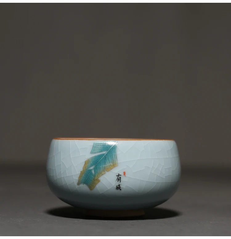 Title 14, Ruyao Tianqing ceramic teacup Elevate your tea ...