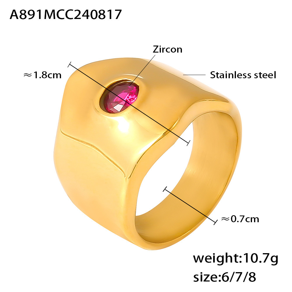 Geometric Open Adjustable Alloy Ring