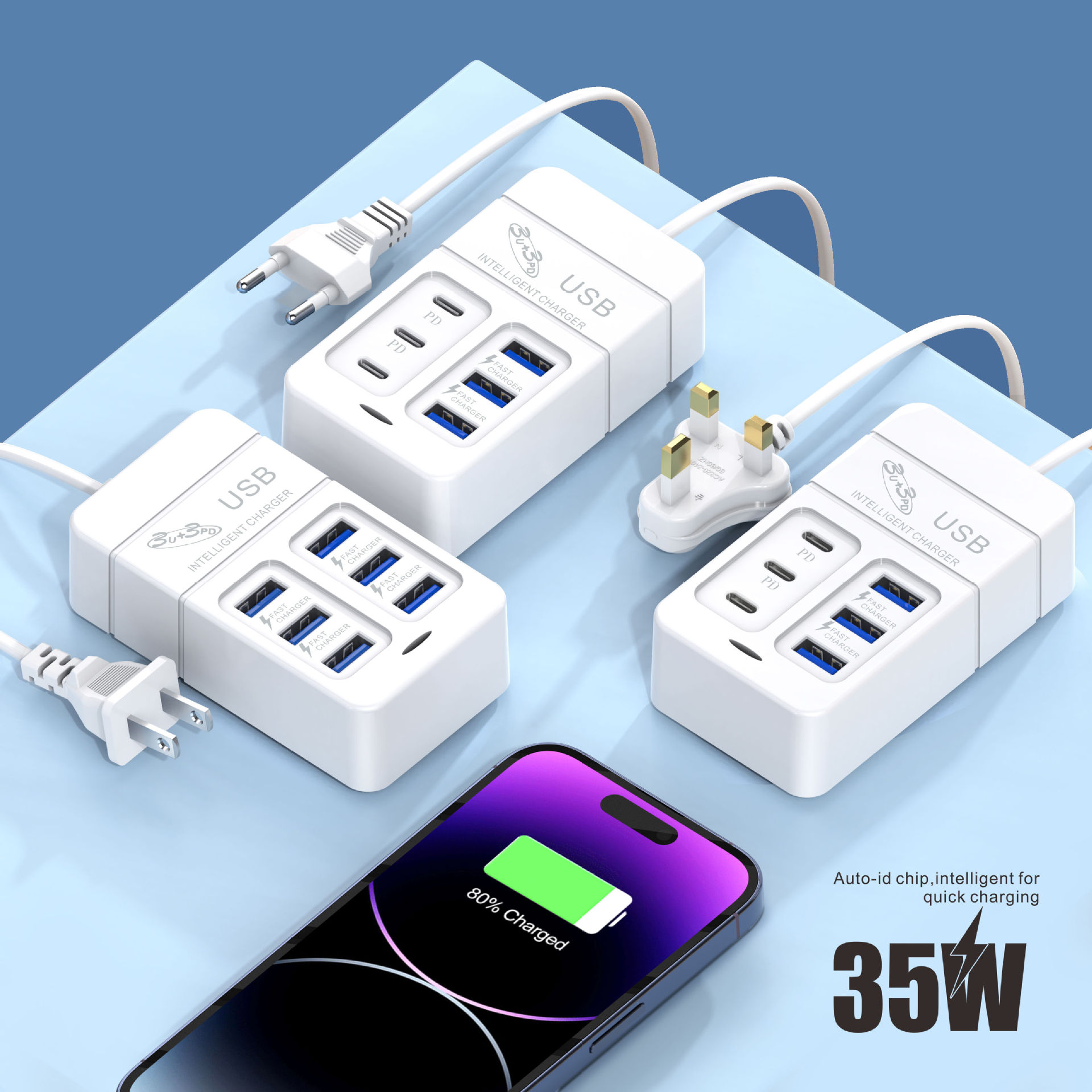 Title 12, Power Strip Mobile Phone Charger