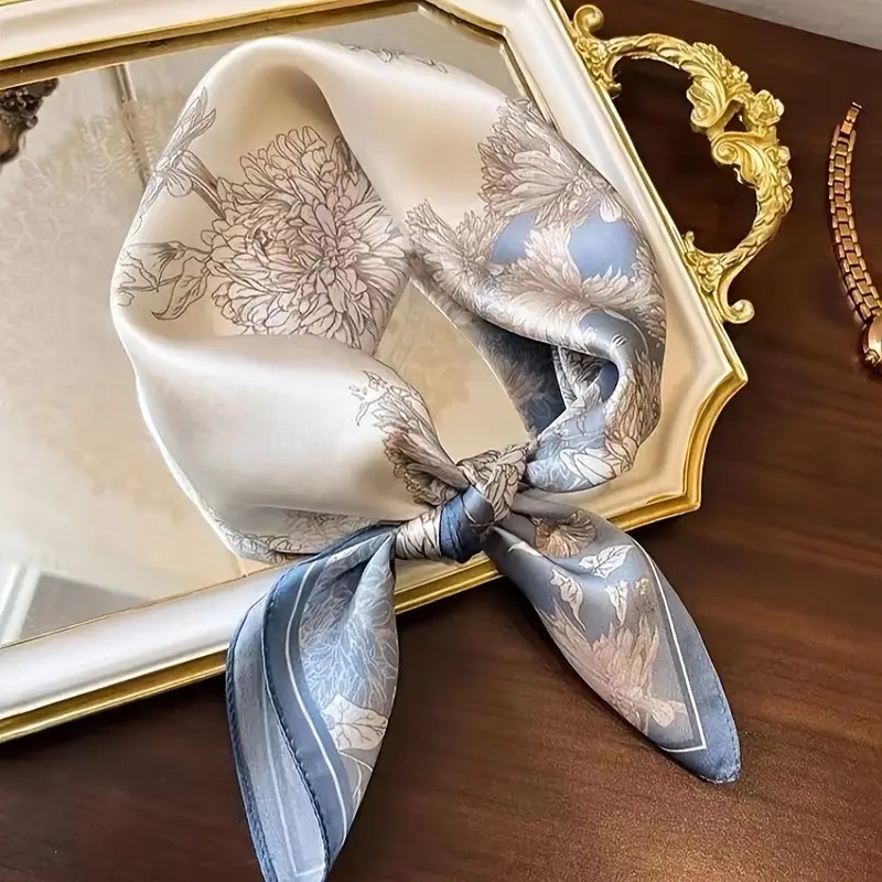 70 Silk Scarf Square Scarf High Sense Korean Style Fashion All-matching