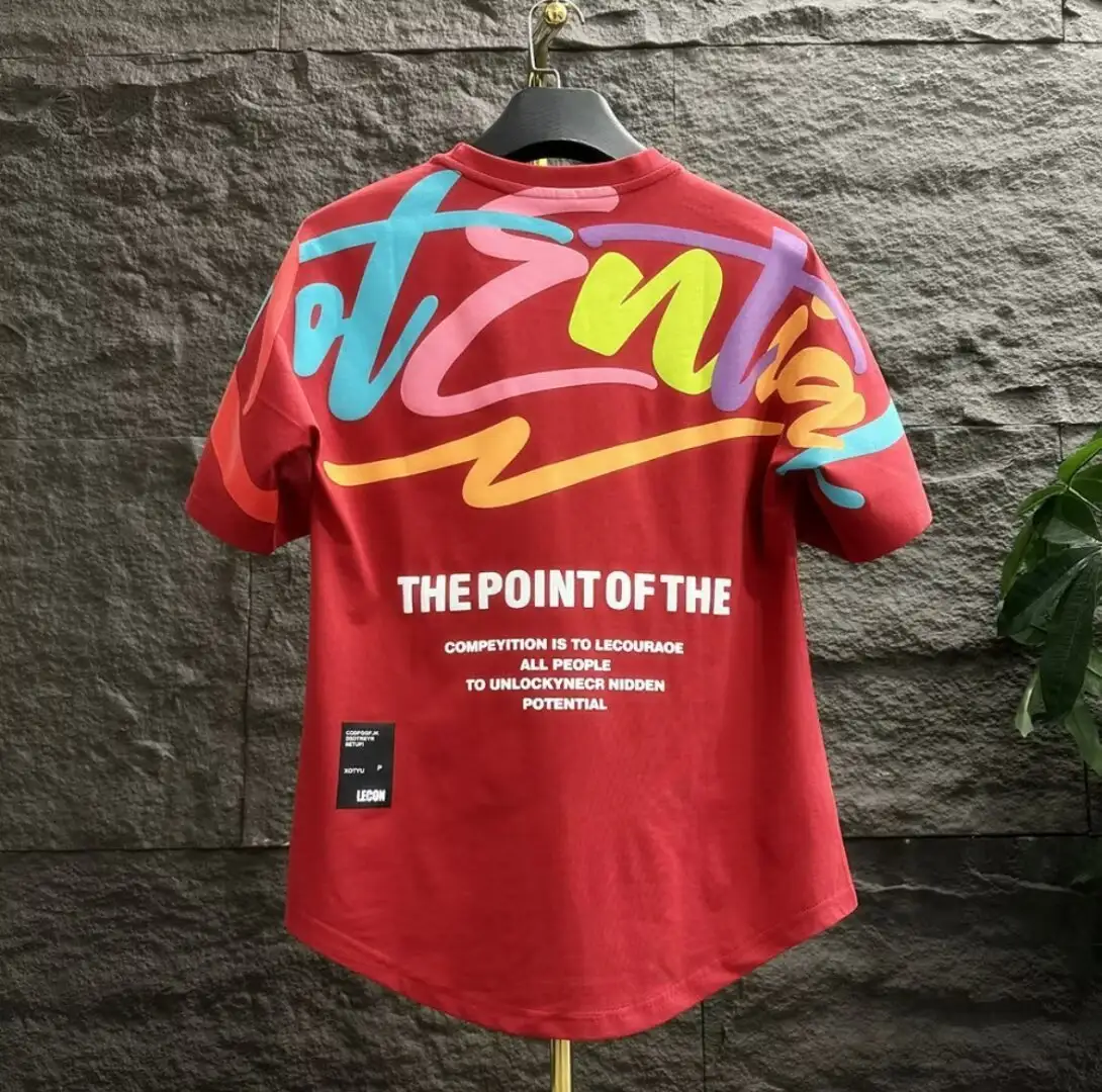 Short-sleeved T-shirt Men's Hip Hop Style Round Neck Top