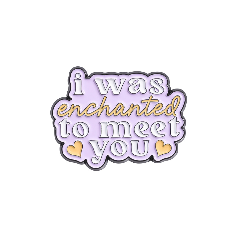 Motivational Fun And Creative Metal Badges Featuring Personalized Letter Designs In English