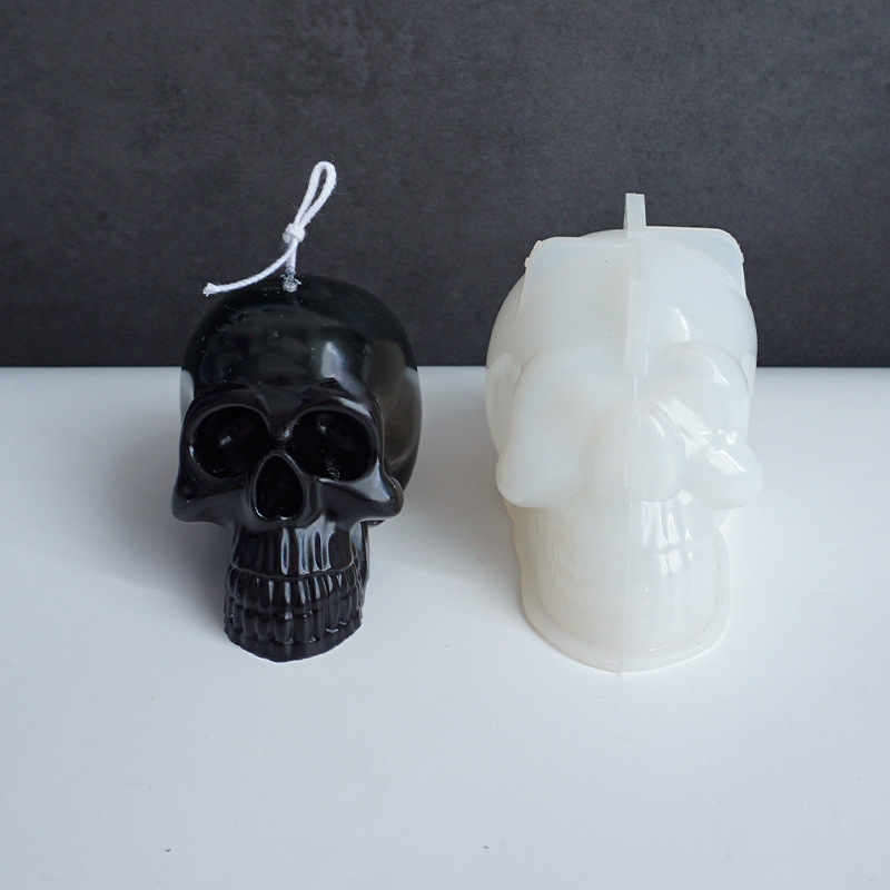 Halloween skull easter candle mould (skull mold)