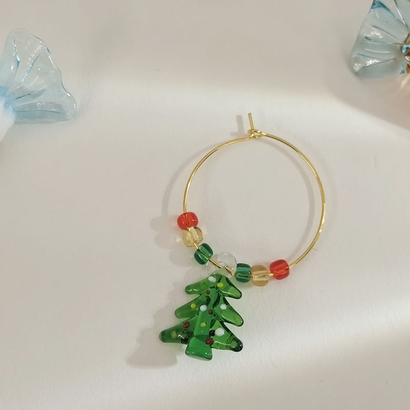 Alloy Christmas Wine Glass Pendant, picture 9 of 12