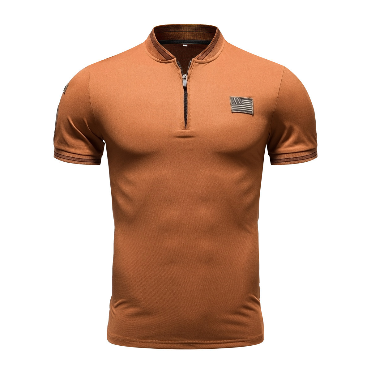 Casual Stand-Up Collar T-Shirt Men's Polo Shirt 11