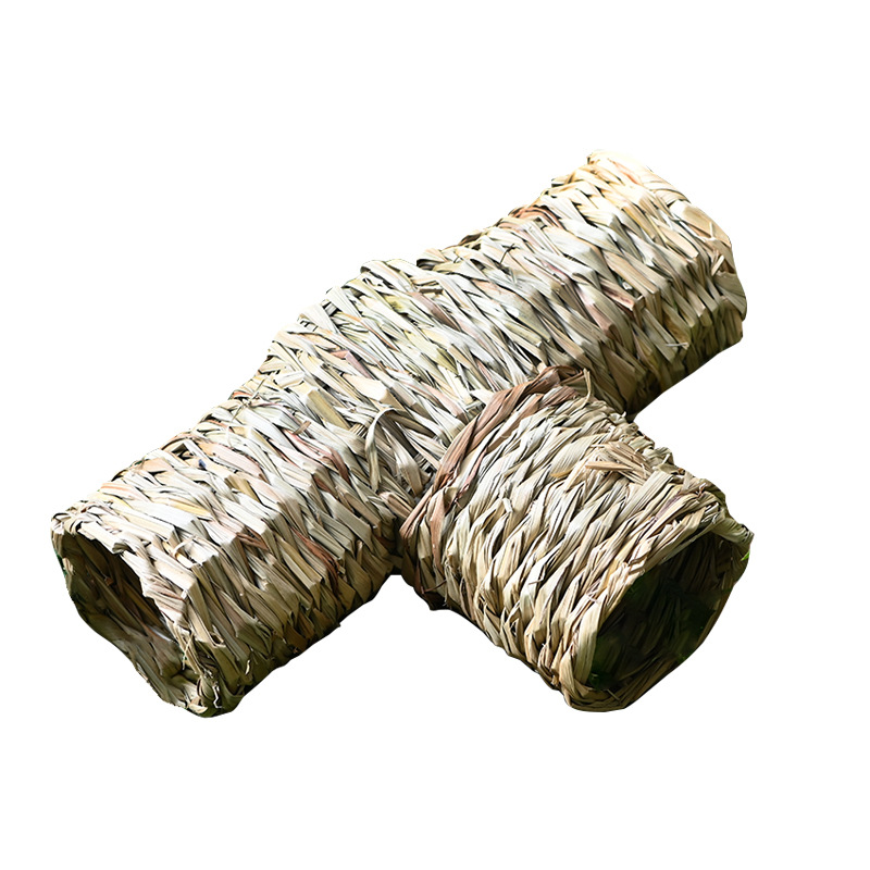 Porous Escape Pipe Straw Hamster Rabbit Toy Nest - Image 4